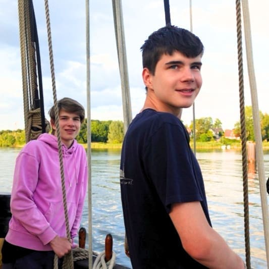 brothers-happy-in-estuary-tall-mast-ship brothers-happy-in-estuary-tall-mast-ship