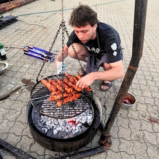 Duncan cooking on grill duncan-cooking-on-grill